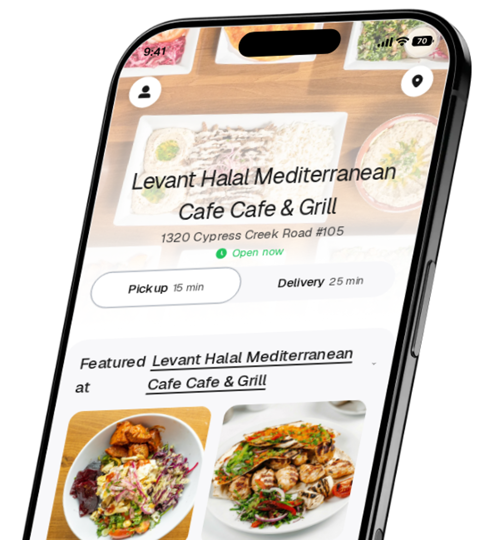 Levant Halal Mediterranean Cafe Cafe & Grill app preview