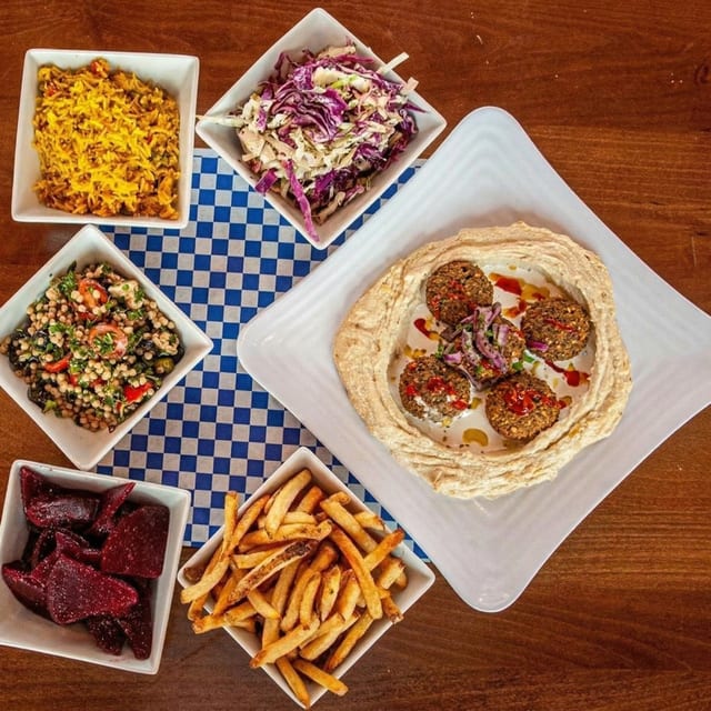 Hummus & Falafel Plate.