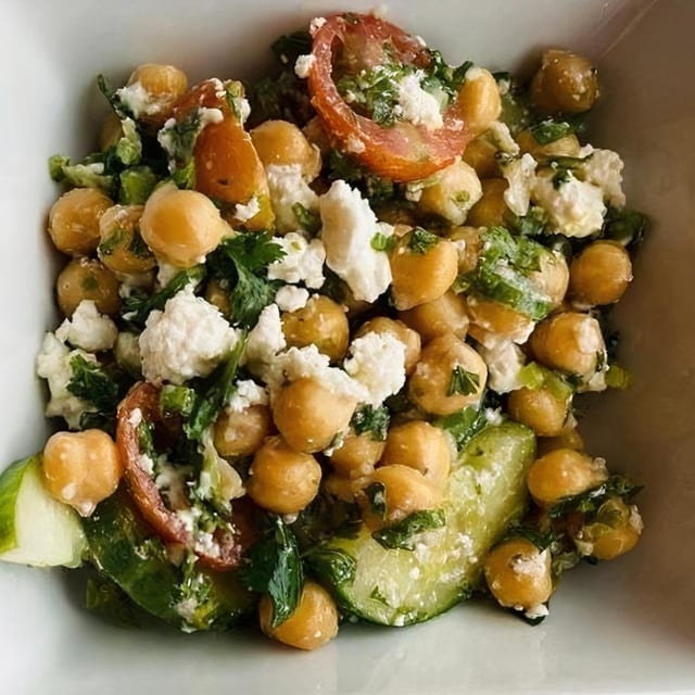 Lebanese Happy Chickpea Salad.