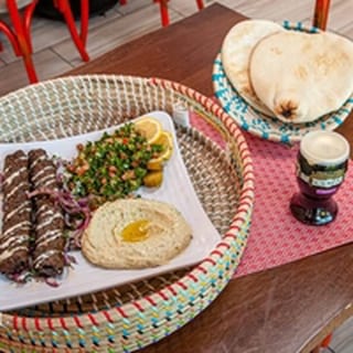 Levant Kofta Kabab w/ 2 sides & pita